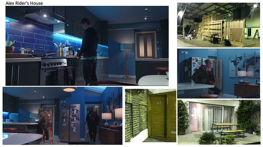 Alex Rider's house on ALEX RIDER Season 2 - production design by Jan Walker